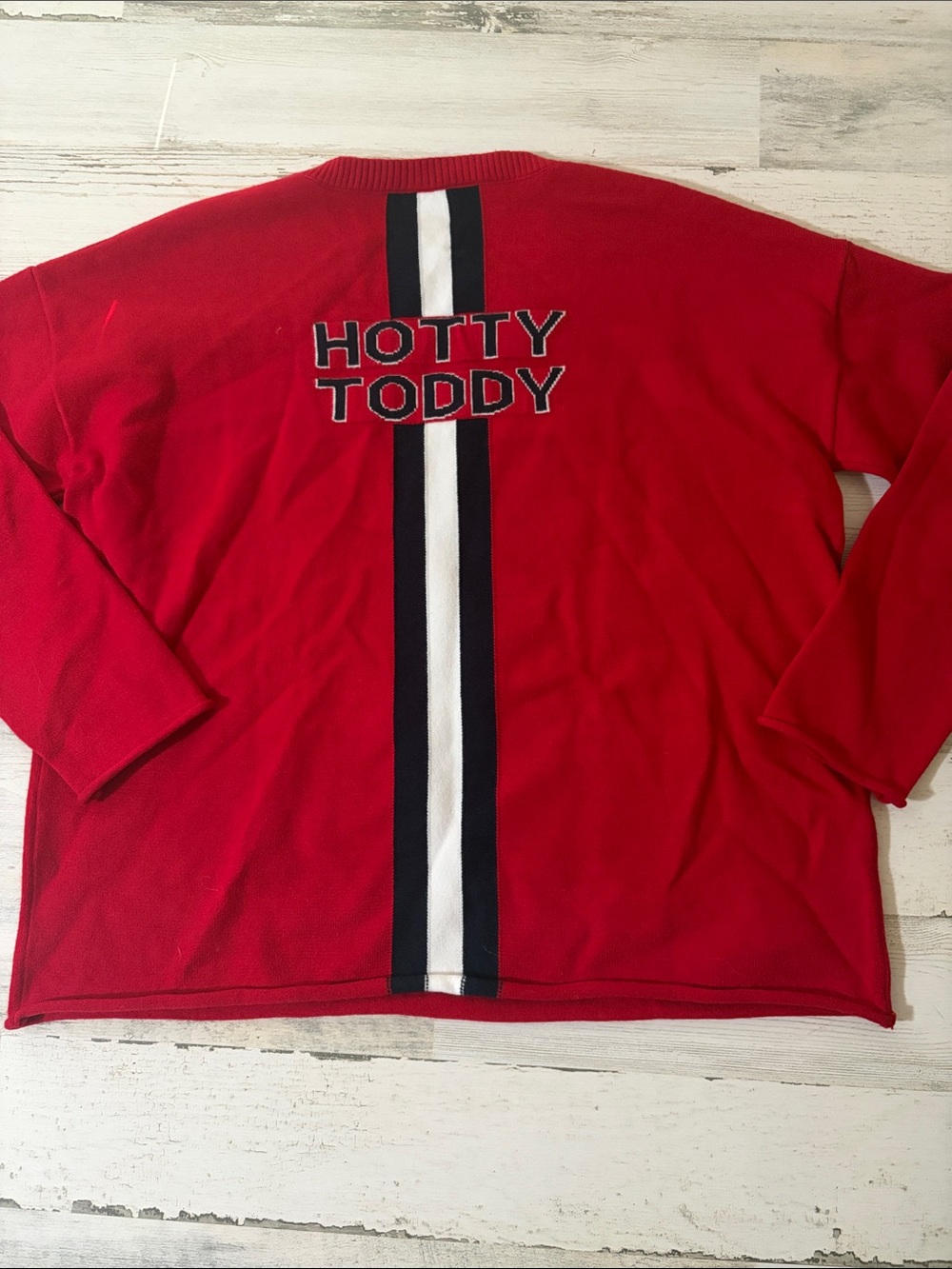 Ole Miss Red Crewneck Knit Sweater - Picture 6 of 10